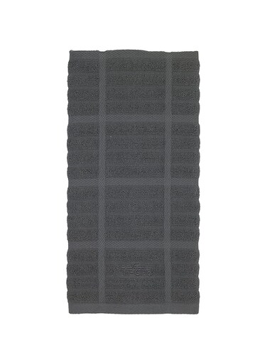 All-Clad Textiles 100-Percent Combed Terry Loop Cotton Kitchen Towel, Oversized, Highly Absorbent and Anti-Microbial, 17-inch by 30-inch, Solid, Pewter Grey