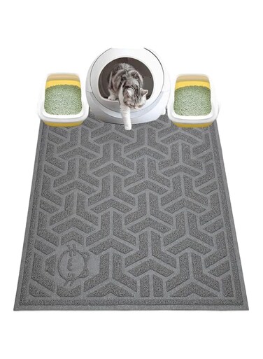 Exrp Cat Litter Mat, XL Super Size, Phthalate Free, Easy to Clean, 90 * 60cm, Durable, Soft on Paws, Large Litter Mat.