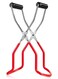 Jar Lifter Tongs with Grip Handle, Stainless Steel Jar Lifter Safe and Secure Grip, Anti-Scalding ,Anti-Slip with Wide-Mouth Clip Universal for Kitchen Restaurant-Red