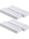 2 Pack Plastic Drawer Organizer, 9.5 x 3 x 1.4 In Tabletop Organizer Tray Stationery Holder White Half Accessory Tray Stackable Storage Container for Vanity Office Home Utensils Gadgets Shelf Kitchen