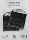 Pack of 2 Velvet Soft Chair Pad with Seat Ties Suitable for Garden , Kitchen and Office Chairs Indoor and Outdoor Black 40x40cm