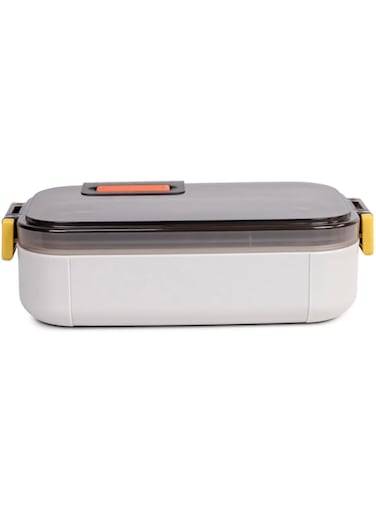 Nessan Japanese-style Leak-proof Stainless Steel Lunch Box - 700ml - Bento Box - Portable, Airtight, Thermal food Container - for Picnics, Office, School food storage - with Detachable Silicone Strap