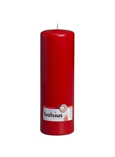 Bolsius Outdoor/Indoor Pillar Candle 250x80mm - Red