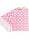 Restaurantware Disposable Paper Bags, Cookie Deli Bakery Bags - Pink Asian Monogram 7" x 5" 100ct Box