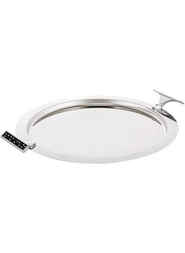 Regent Stainless Steel Brilliant Round Tray - 40 Cm - Silver