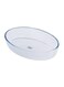 3.0L Borosilicate Glass Oval Baking Dish Oven Safe Freezer &amp; Dishwasher Safe Clear 35x24x6.4cm
