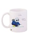 Hey Buddy Printed Coffee Mug White/Blue/Grey 11ounce