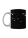 Birds Printed Mug White/Black
