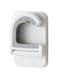 2-Pack No-Punch Wall Mount Mop Hooks, Strong Self-Adhesive Mop Holder for Bathroom, Kitchen, Living Room, Balcony(white）