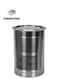 Stainless Steel Pawali,Storage Container &acirc;&euro;&ldquo; 22 Ltr, 30.5 cm Dia, Food Grade, Rust-Free, Strong &amp; Durable, for Coffee Beans, Tea, Flour, Sugar, Nuts, and More &acirc;&euro;&ldquo; Beautiful Design with Lines