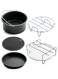 Air Fryer Accessories for Gowise Phillips Cozyna Fit 3.7-5.8QT Cake Barrel Pan Rack Mat Kit