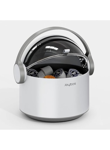 Hezel Small Trash can with lid,0.6 Gallon Countertop Trash can,Cute Tiny Trash can for Coffer bar,Kitchen,Bathroom,Desk,rv, Mini Portable Plastic Waste Basket