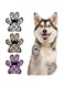 BEAUTYZOO Dog Paw Protectors Grip Pads Anti-Slip Traction for Small Medium Large Dogs on Hardwood Floors Hot Pavement, Dog Grip for Senior Dogs Injury Protection for Paws 6 Sets 24 Pads, M