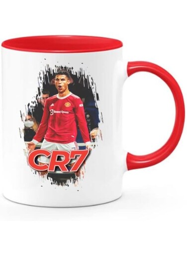 Your Wall Cristiano Ronaldo Manchester United Coffee Mug (Red)   11oz By Spoil Your Wall