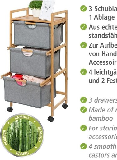 3 Tier Portable Children Cloth Storage Cabinet Wardrobe