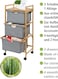 3 Tier Portable Children Cloth Storage Cabinet Wardrobe