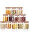 Yibaodan Glass Jars Set 8oz, 12 Set Spice Jars with Bamboo Airtight Lids and Labels, Food Cereal Storage Containers for Home Kitchen Tea Herbs Pasta Coffee Flour Herbs Grains