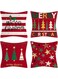 Christmas Pillowcases   Merry Christmas Decorative Pillow   Christmas Series Cushion Pillow Zippered Square Pillowcase for Christmas
