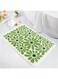Tazweeq Green Bathroom Rugs Bath Mat, Microfiber Fluffy Soft Floor Mats for Bathroom, Non-Slip and Waterproof Back Soft Bathmat, for Indoor Shower Bathtub Decoration (Cute Floral 23.6 X 15.7in)