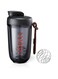 Aokraty Shaker Bottle for Protein Mixes，20 oz/590ml，Protein Shaker Bottles with Whisk Ball, Mixer Bottle, BPA-free,Portable Pre Workout Whey Protein Drink Shaker Cup (Black)