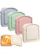 KASTWAVE 4Pcs Reusable Sandwich Containers, Eco-Friendly Portable Lunch Box for Kids, Microwave/Freezer/Dishwasher Safe, Ideal for School &amp; Outdoor