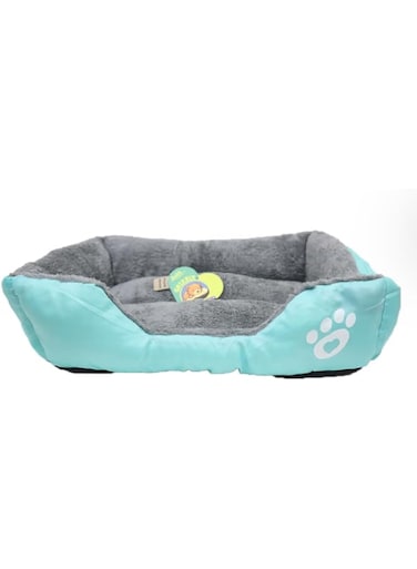 NutraPet Grizzly Square Dog Bed Green Medium - 54 x 42cm