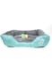 NutraPet Grizzly Square Dog Bed Green Medium - 54 x 42cm