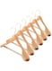 ZOBER High-Grade Wide Shoulder Wooden Coat Hangers with Gold hook Non Slip Pants Bar - Wooden Suit, Coat Hanger, Holds Upto 20lbs, for Dress, Jacket, Heavy Clothes Hangers (NATURAL, 3 PACK)