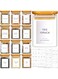 Laramaid 7oz 12Packs Glass Jars Set with Minimalist Spice Labels, Square Spice Jars with Bamboo Lids and White Vinyl Customized Sticker Labels, Food Storage Container Canisters