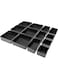 Puricon (13 Set) Foldable Cloth Storage Box Closet Dresser Drawer Organizer Fabric Baskets Bins Containers Divider for Storing Bras, Baby Clothing, T Shirt, Socks, Scarves, Ties -Grey