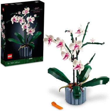 Lego Botanicals ORChid - Artificial Plant Set For Adults Incl. Faux Flowers and A Buildable Vase - Home Office Decor - Gift Idea For Women and Men - 10311