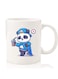 Premium Quality Two Sided Printed Coffee Mug Tea Cup For Home Office, Kids Men Women Panda having Drink