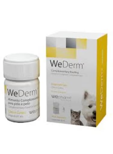 مكمل وي فارم ويدرم السائل الفموي لدعم صحة الجلد والفرو، غني بأوميغا 3 و6 والفيتامينات، للكلاب والقطط، 30 مل من ڤارماسي