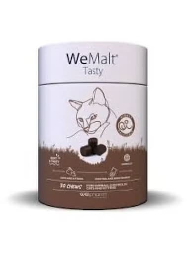 وي فارم وي مالت، حلوى طرية لذيذة للتحكم في كرات الشعر للقطط، 30 قطعة للمضغ من ڤارماسي