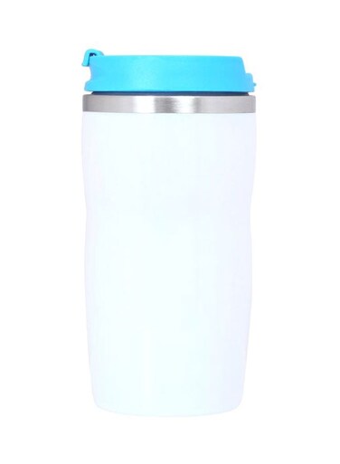 Stainless Steel Mug 280ml White/Blue/Silver