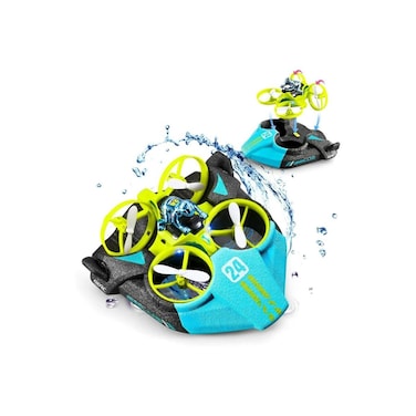 3-in-1 RC Car Boat Drone &ndash; Land, Air &amp; Water Hovercraft Toy with Remote Control for Endless Fun!