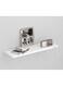 HOME 2-Piece White Floating Wall Shelves 40&Atilde;&mdash;23cm &acirc;&euro;&ldquo; Modern Wall-Mounted Storage for Books &amp; Decor