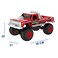 The Toys Home Ocie Bigfoot 4x4 Off-Road RC Monster Truck 2.4GHz Remote Control 4WD Red 36cm 3.7V Rechargeable Battery Ages 6+