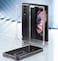 Muzz Case for Samsung Galaxy Z Fold 4 Case [Slim Fit] Hard Transparent PC Cover, Shock-proof Bumper Phone Case for Samsung Galaxy Z Fold 4 5G 2022- Crystal Clear