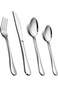 TABLEWARE Cutlery Set, Stainless Steel 24 Piece Cutlery Set for 6 People, Flatware Silverware Set with Knife Fork Spoon, Elegant Tableware for Daily Use, Mirror Finished, Dishwasher Safe