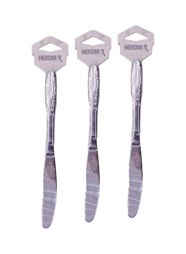 3-Piece Stainless Steel Table Knife Set – Silver, Durable & Elegant Cutlery