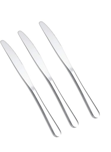 Orion Table Knife 3-Piece Set – Durable Stainless Steel Cutlery, Dishwasher Safe, Home & Kitchen