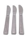 3-Piece Stainless Steel Table Knife Set – Silver