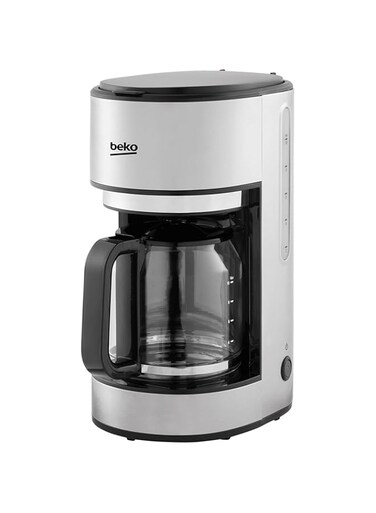 Beko CFM6350i Filter Coffee Machine, 1000W, Carafe Material (Glass), Keep Warm Function, 10 Cup Capacity, Drip Stop Function, Auto Shut-off - White