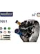 Nodizz N61 high Definition Large Screen Waterproof 5G Digital Front Camera Sim Waterproof Droplet Screen Video Call Instagram Android Smart Watch, Long Battery Life for App Store &amp; Android (Black)
