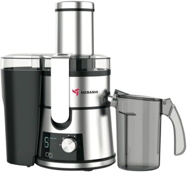 MEBASHI 4-in-1 Digital Juicer &amp; Blender, 1.5 L Capacity,800 W, Black Steel (ME-JB2011)