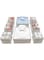 FCG Home - Set of 8 Fabric Drawer Organiser Divider Storage Organizer Box for drawers, cupboard, wardrobe &ndash; Can be used for organising underwear, baby toys and clothes (White)