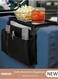 Sofa Armrest Organizer with Cup Holder Tray Chair Arm TV Remote Holder for Recliner Couch Armchair Caddy Bedside Storage Pockets Bag for Cellphone Tablet Book Magazines Drinks Holder Pouch