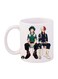 My Hero Academia Printed Mug White/Blue/Green 12ounce