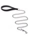 CtopoGo Heavy Duty Dog Leash,Metal Dog Leash Dog Chain with Padded Handle for Large &amp; Medium Size Dogs 180 cm (Black)